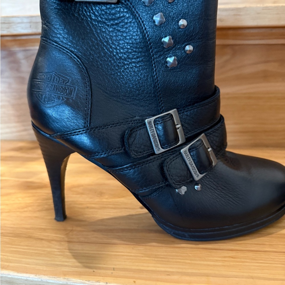Harley-Davidson Black Leather Women's Boots